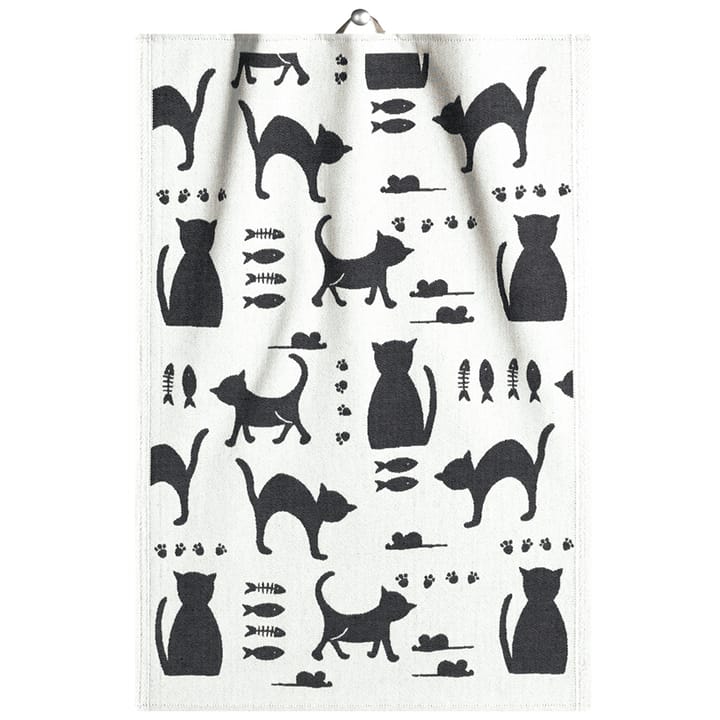 Paño de cocina Kattliv 48x70 cm, gris Ekelund Linneväveri
