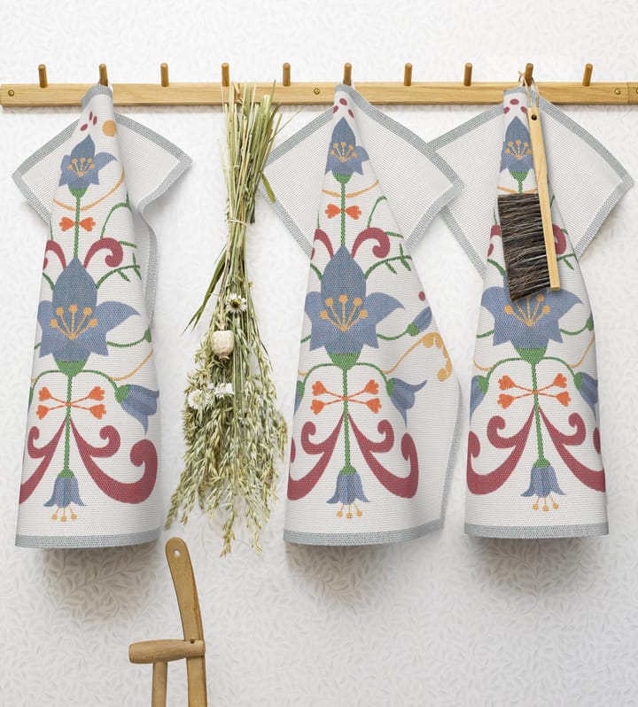 Paño de cocina Lindas blåklocka 40x60 cm, Azul-gris Ekelund Linneväveri