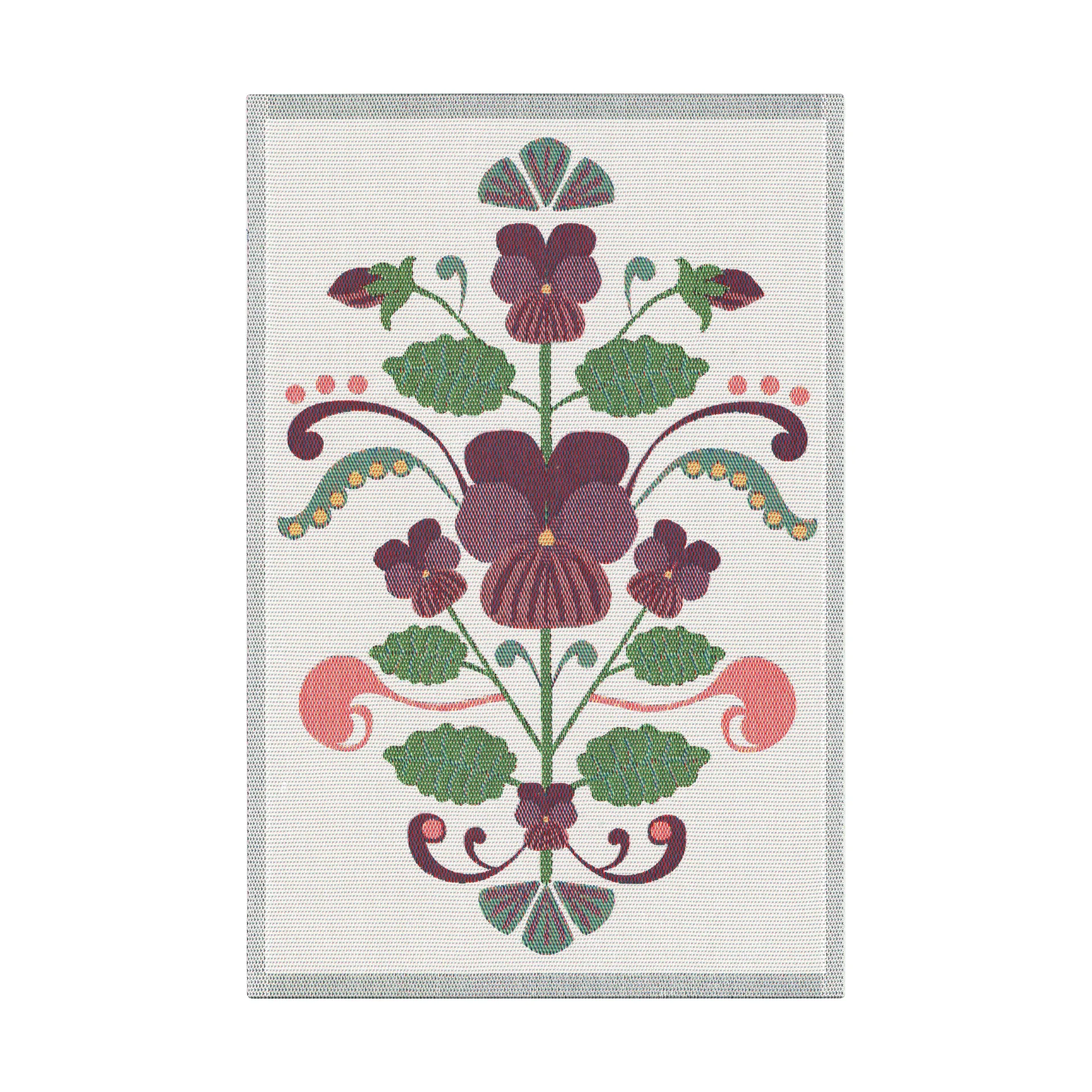 Paño de cocina Lindas viol 40x60 cm, Lila-gris Ekelund Linneväveri