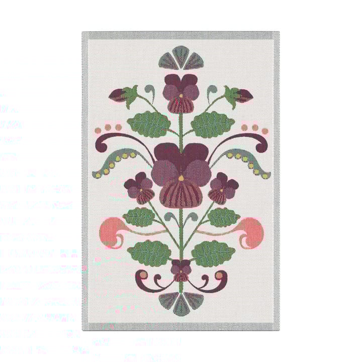 Paño de cocina Lindas viol 40x60 cm - Lila-gris - Ekelund Linneväveri