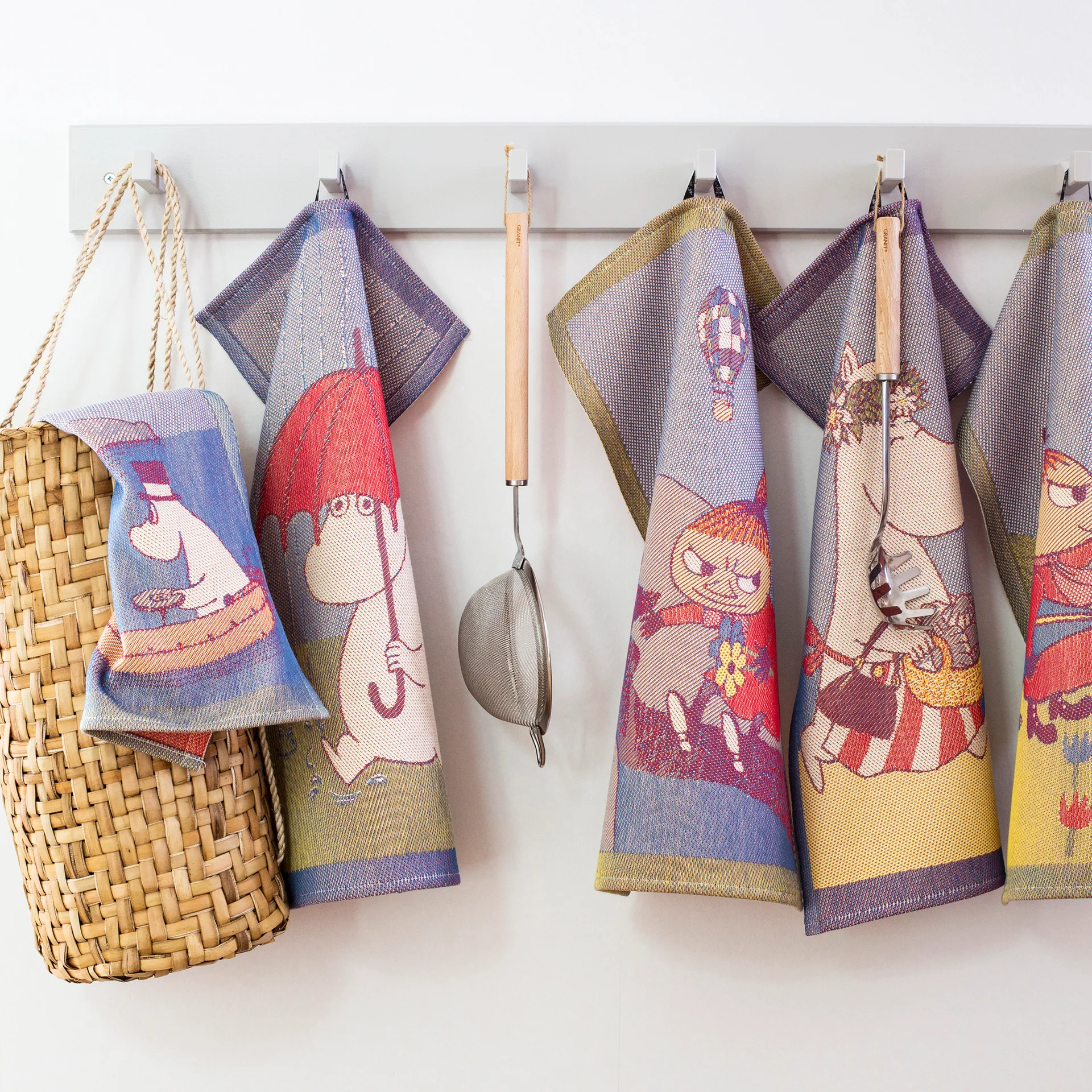 Paño de cocina Mumin 35x50 cm, Row the boat Ekelund Linneväveri