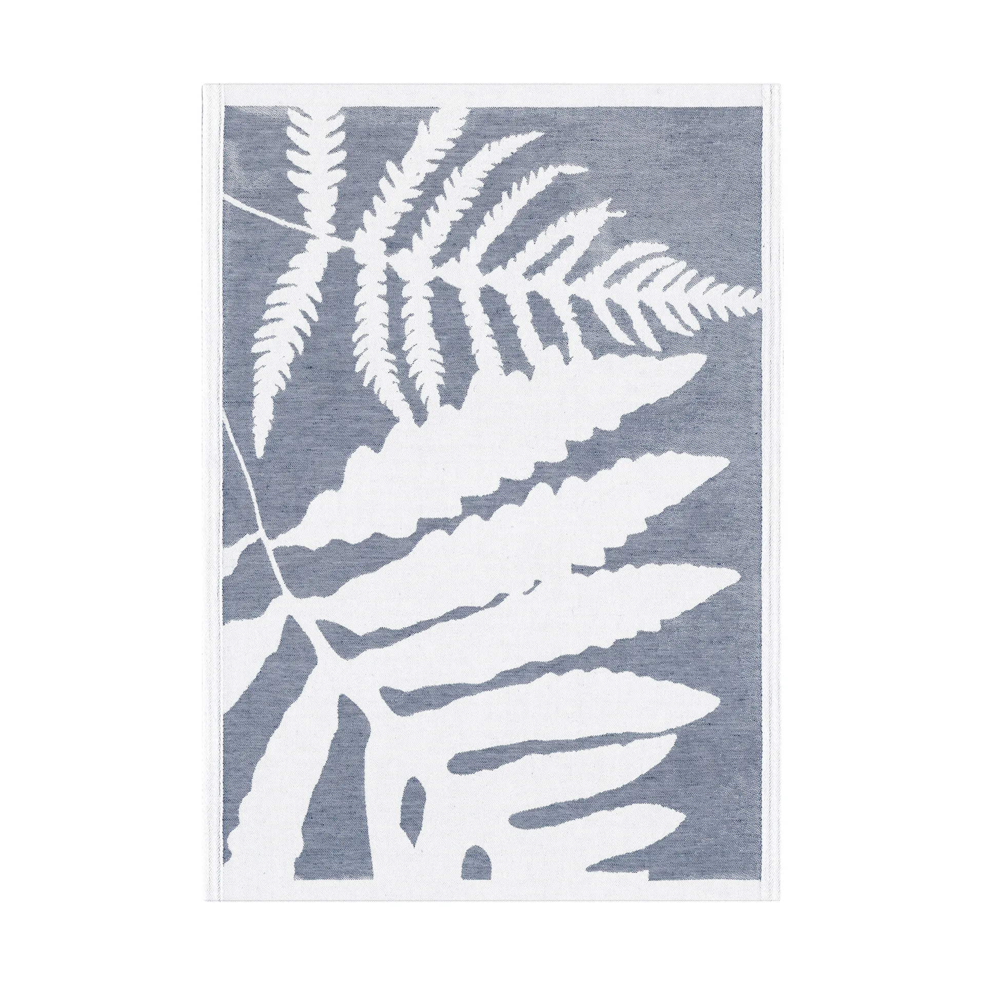 Paño de cocina Ormbunkar 50x70 cm, Azul-blanco Ekelund Linneväveri