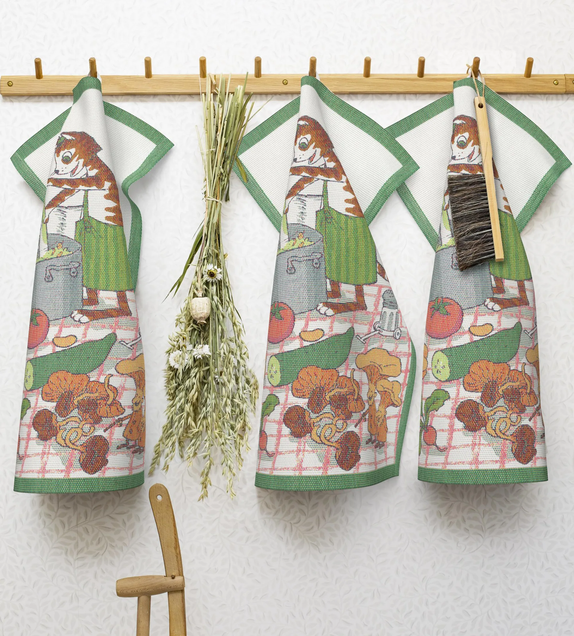 Paño de cocina Pettson & Findus, cocinando Ekelund Linneväveri