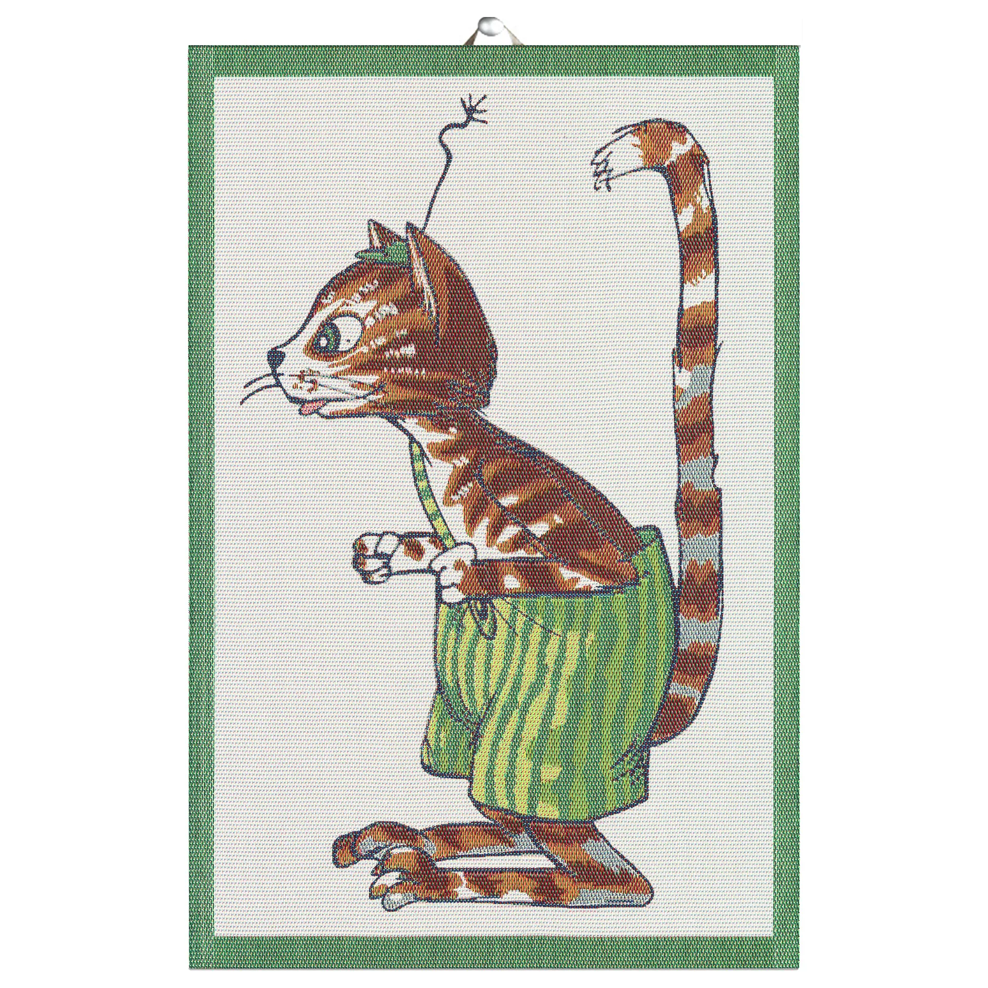 Paño de cocina Pettson & Findus, Findus Ekelund Linneväveri