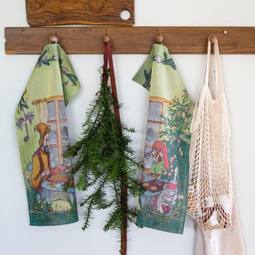 Paño de cocina Pettson & Findus - Manualidades navideñas - Ekelund Linneväveri