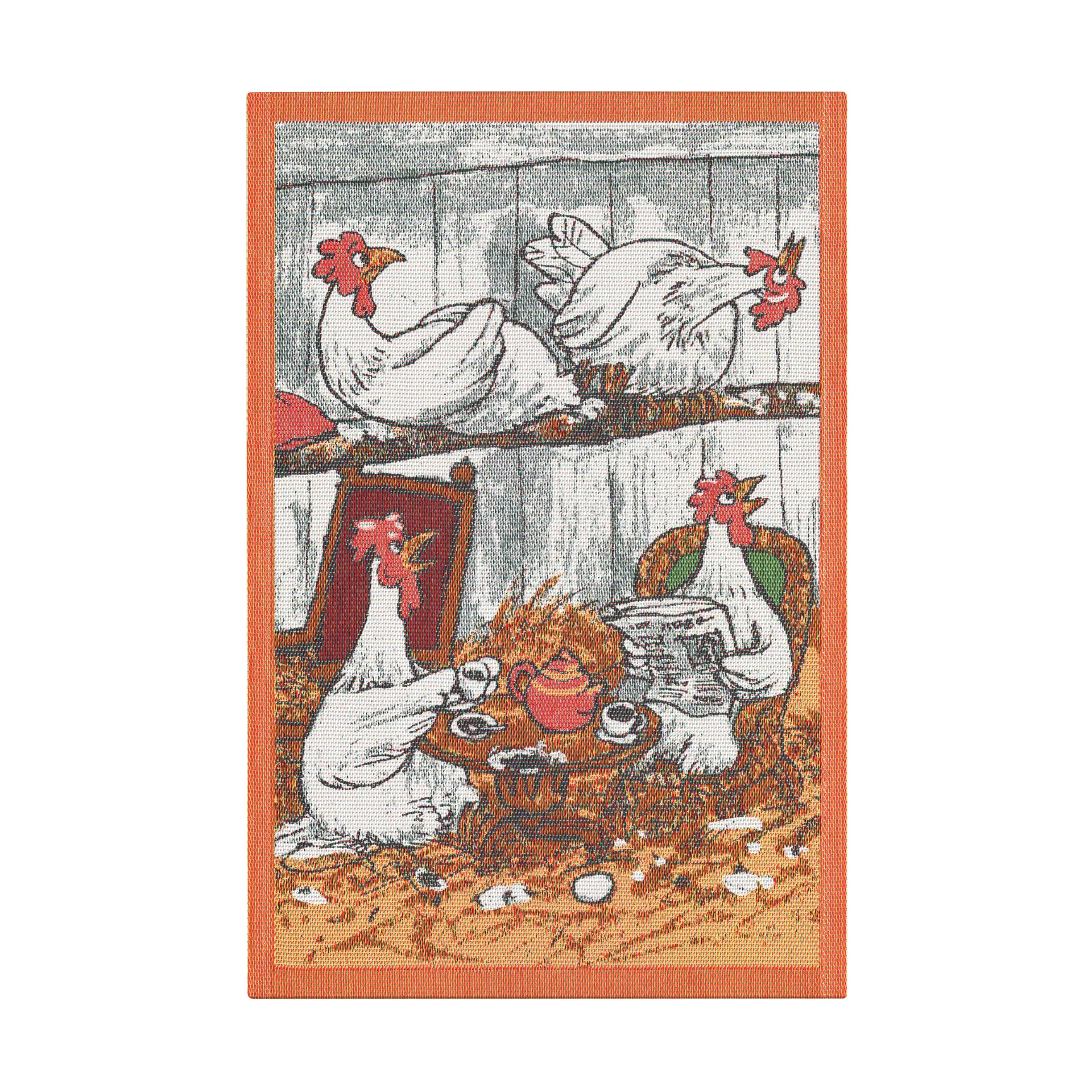 Paño de cocina Pettson & Findus multi 40x60 cm, Fiesta de café Ekelund Linneväveri