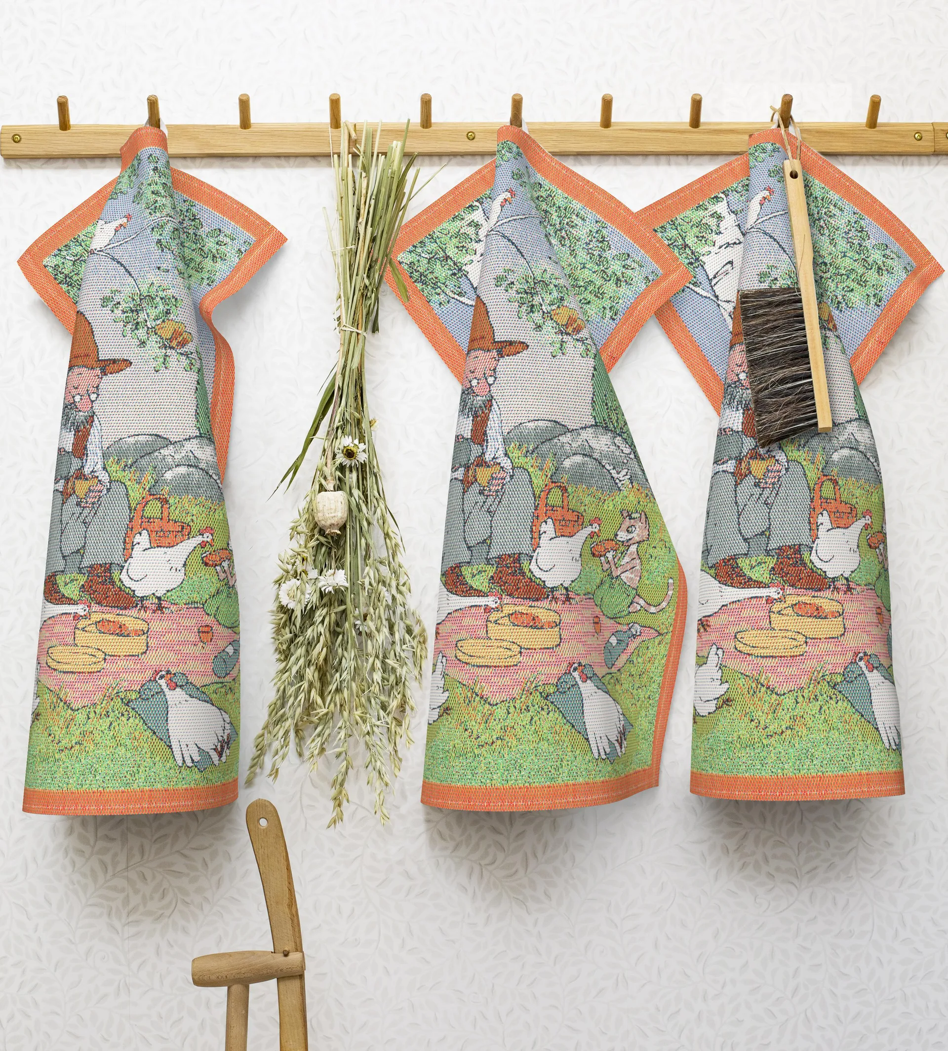 Paño de cocina Pettson & Findus, Picnic Ekelund Linneväveri