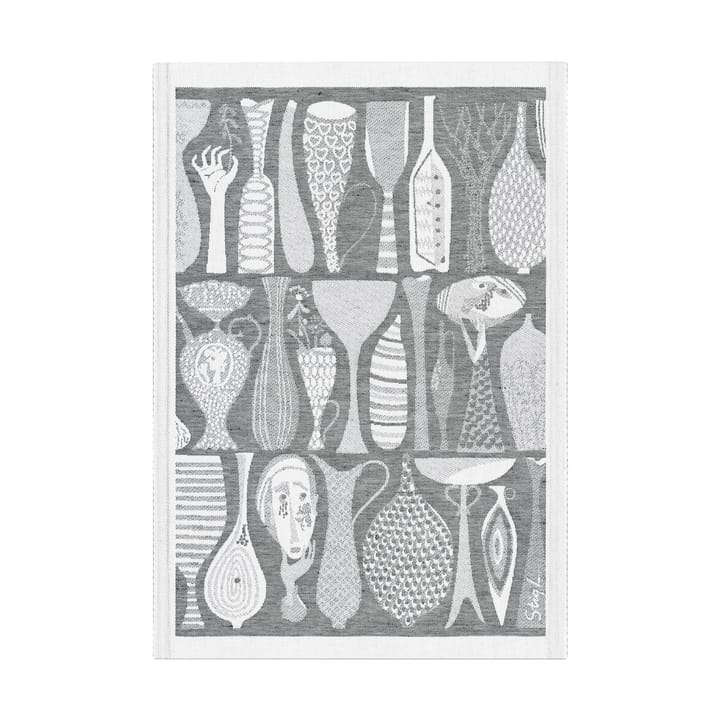 Paño de cocina Pottery 35x50 cm - Negro - Ekelund Linneväveri