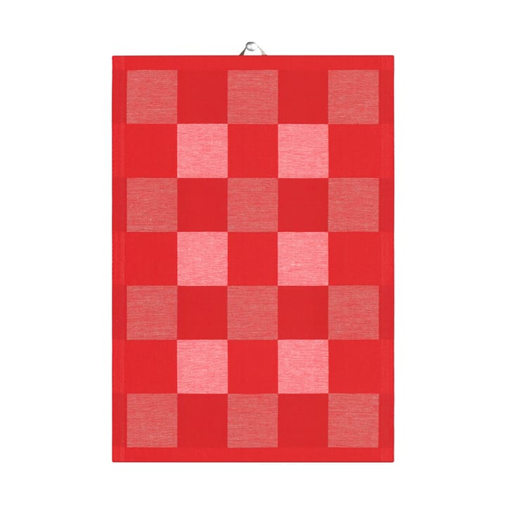 Paño de cocina Schack rojo - 35x50 cm - Ekelund Linneväveri