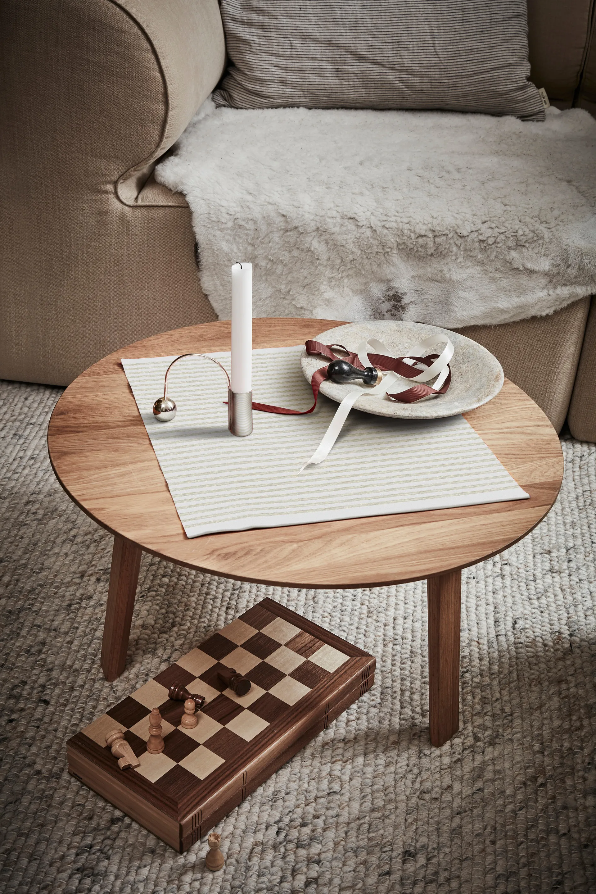 Paño de cocina Servilleta Tvärs 50x50 cm, Sin blanquear Ekelund Linneväveri