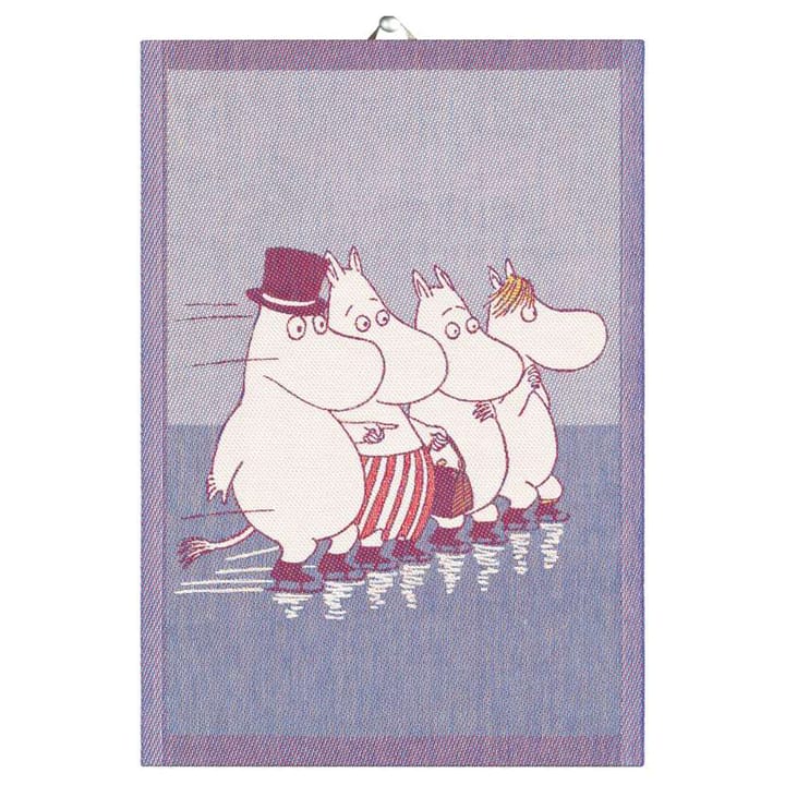 Paño de cocina Skating 35x50 cm, azul Ekelund Linneväveri