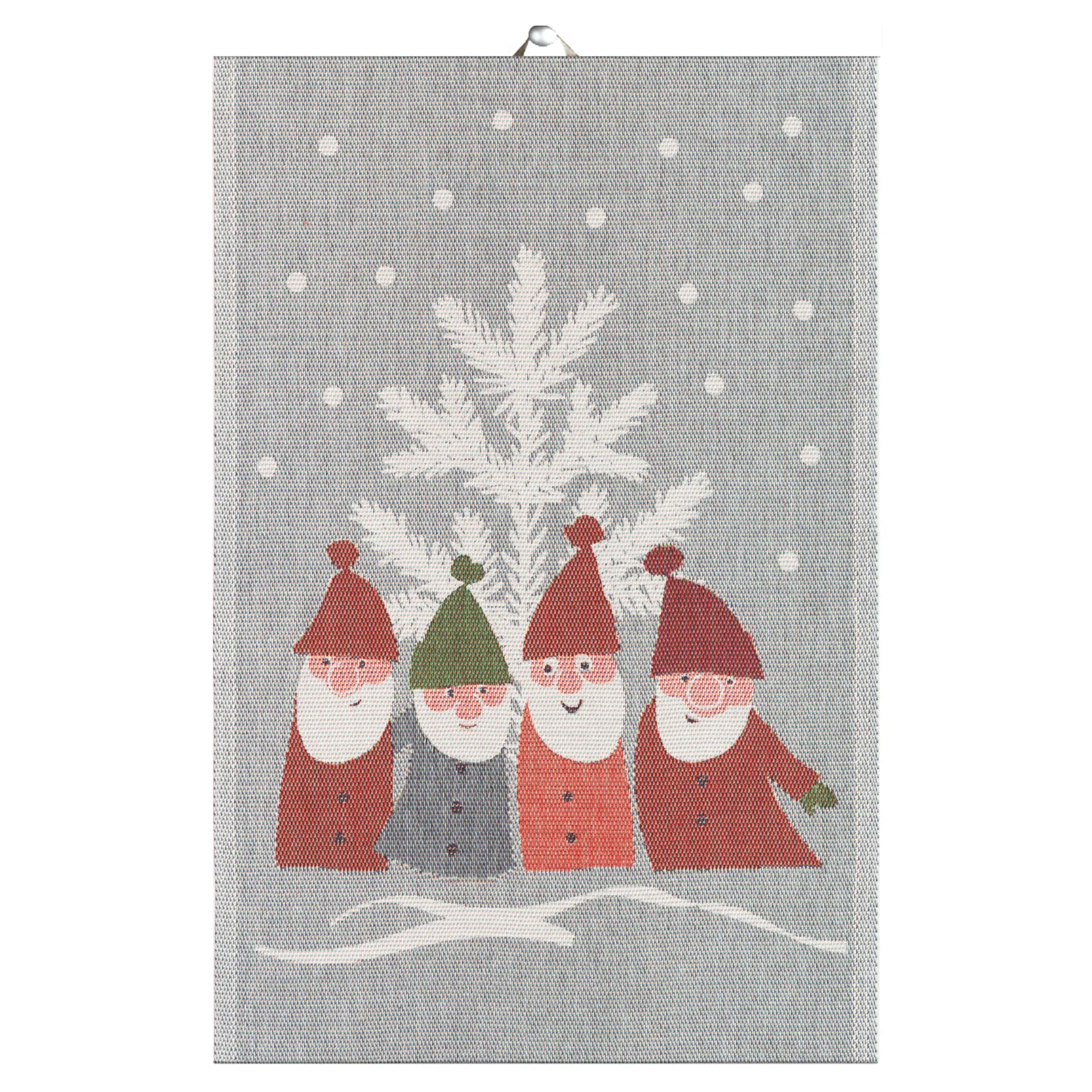 Paño de cocina Tomtemöte 40x60 cm, gris-blanco Ekelund Linneväveri