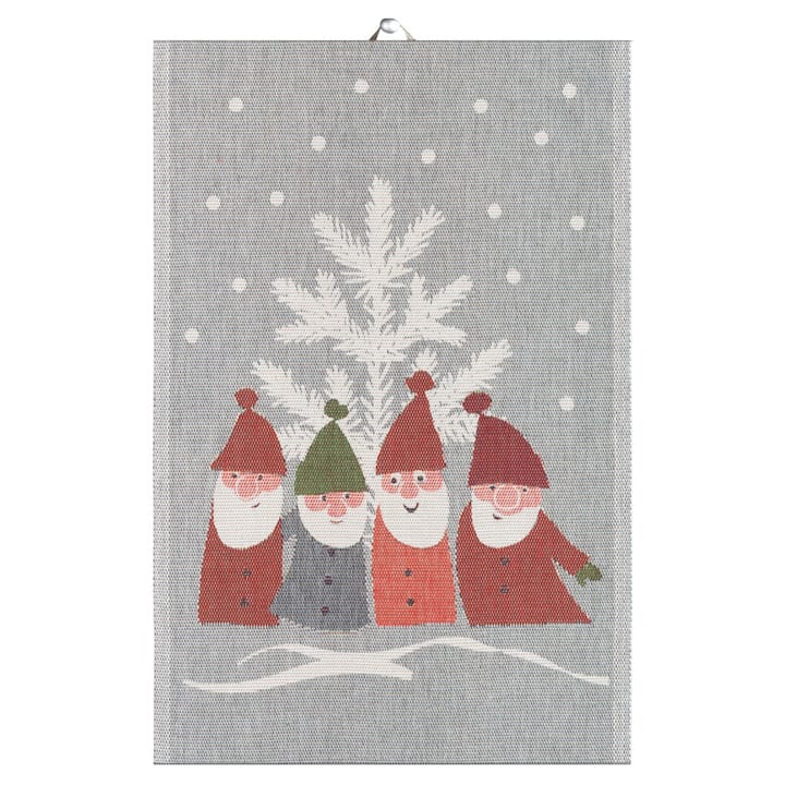 Paño de cocina Tomtemöte 40x60 cm - gris-blanco - Ekelund Linneväveri