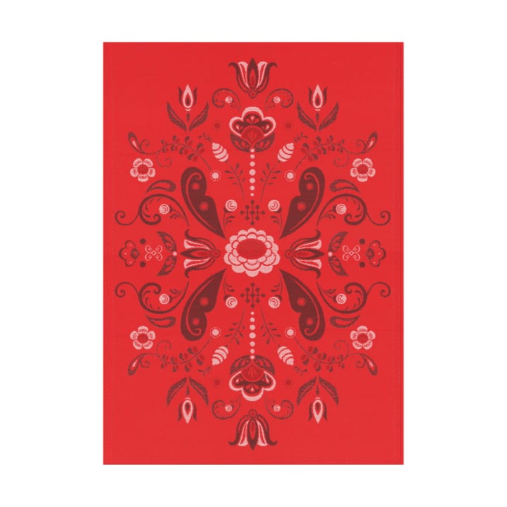 Paño de cocina Torplyckan 48x70 cm - Rojo - Ekelund Linneväveri