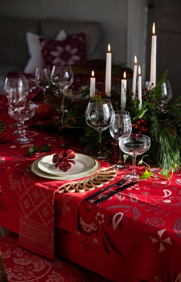 Paño de cocina Torplyckan 48x70 cm - Rojo - Ekelund Linneväveri