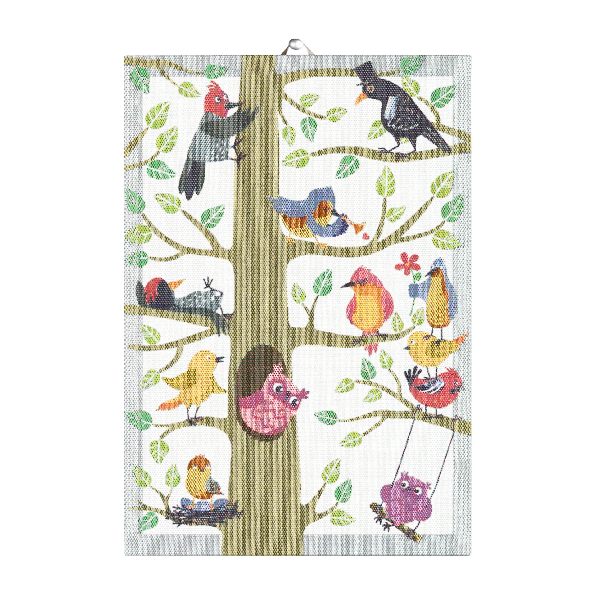 Paño de cocina Vårfåglar, 35x50 cm Ekelund Linneväveri