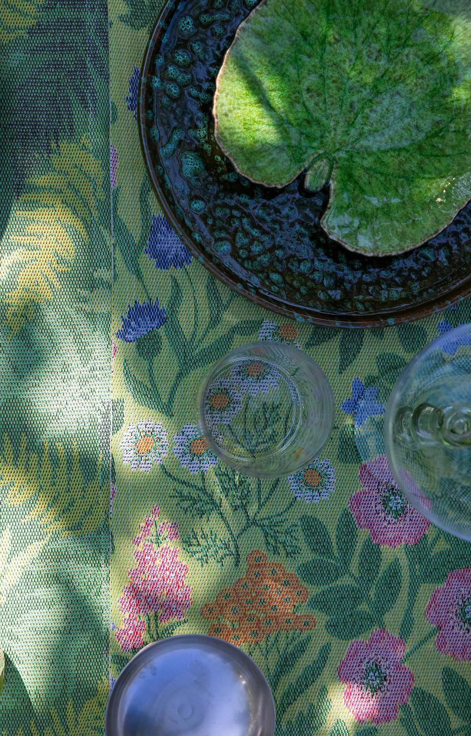 Paño de cocina Vildblommor 35x50 cm, Verde Ekelund Linneväveri