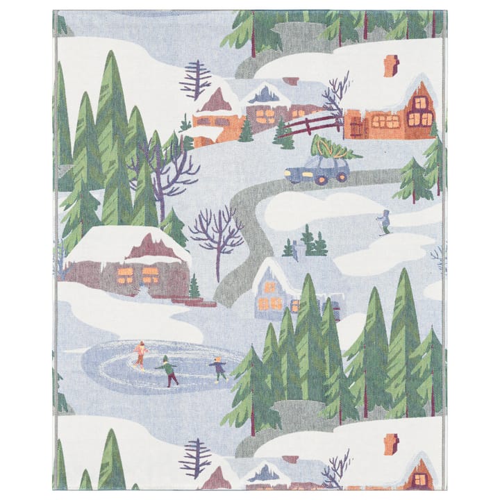 Plaid Vinterliv 140x170 cm, Multi Ekelund Linneväveri