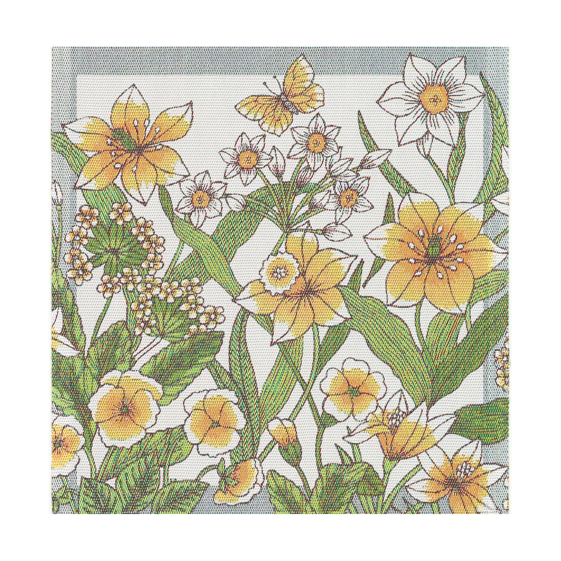Servilleta de tela Daffodil 35x35 cm, Amarillo Ekelund Linneväveri