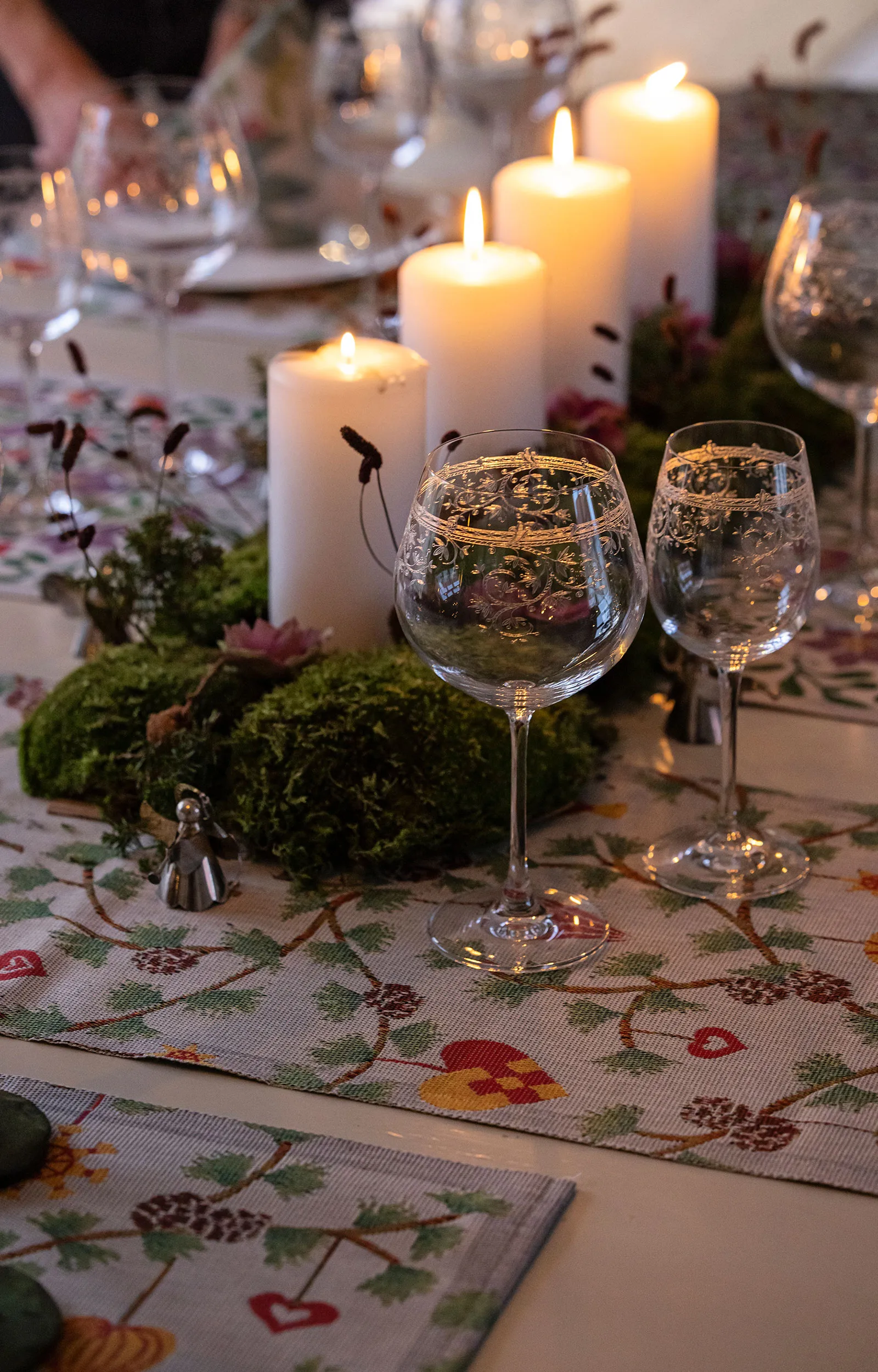 Servilleta de tela Julefröjd 35x35 cm, Multi Ekelund Linneväveri