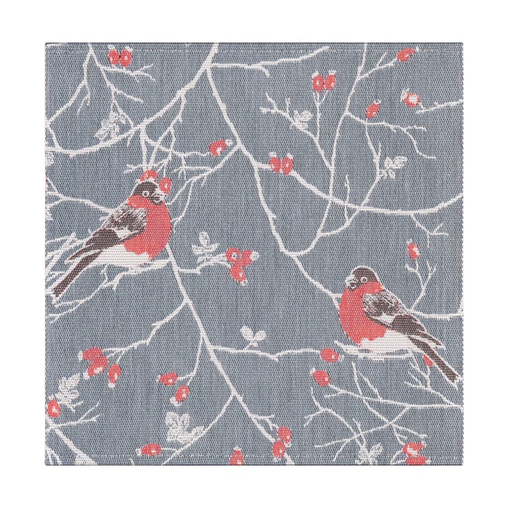 Servilleta Frostkvist 35x35 cm - Gris-rojo - Ekelund Linneväveri