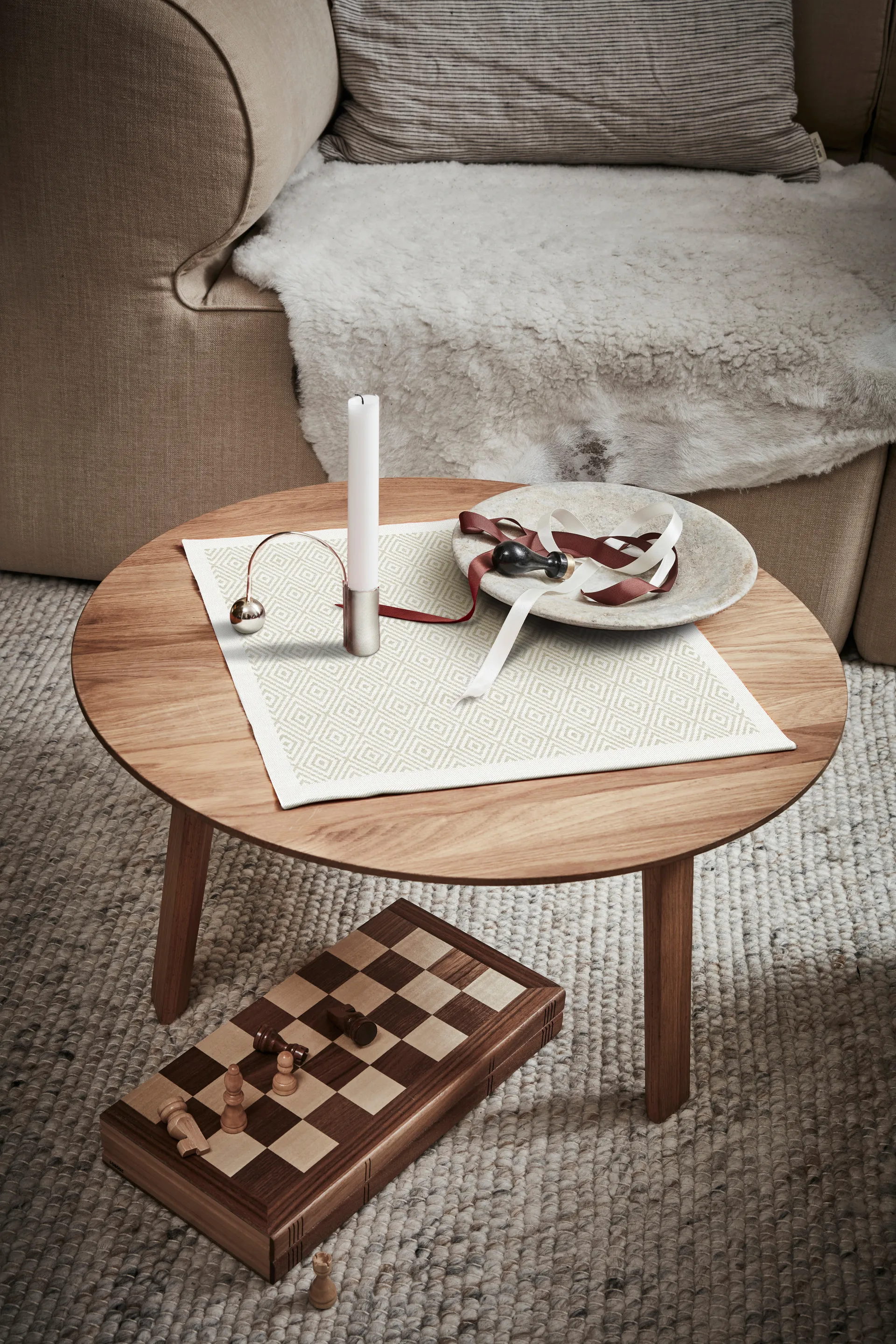 Servilleta Gåsöga sin blanquear, 35x35 cm Ekelund Linneväveri