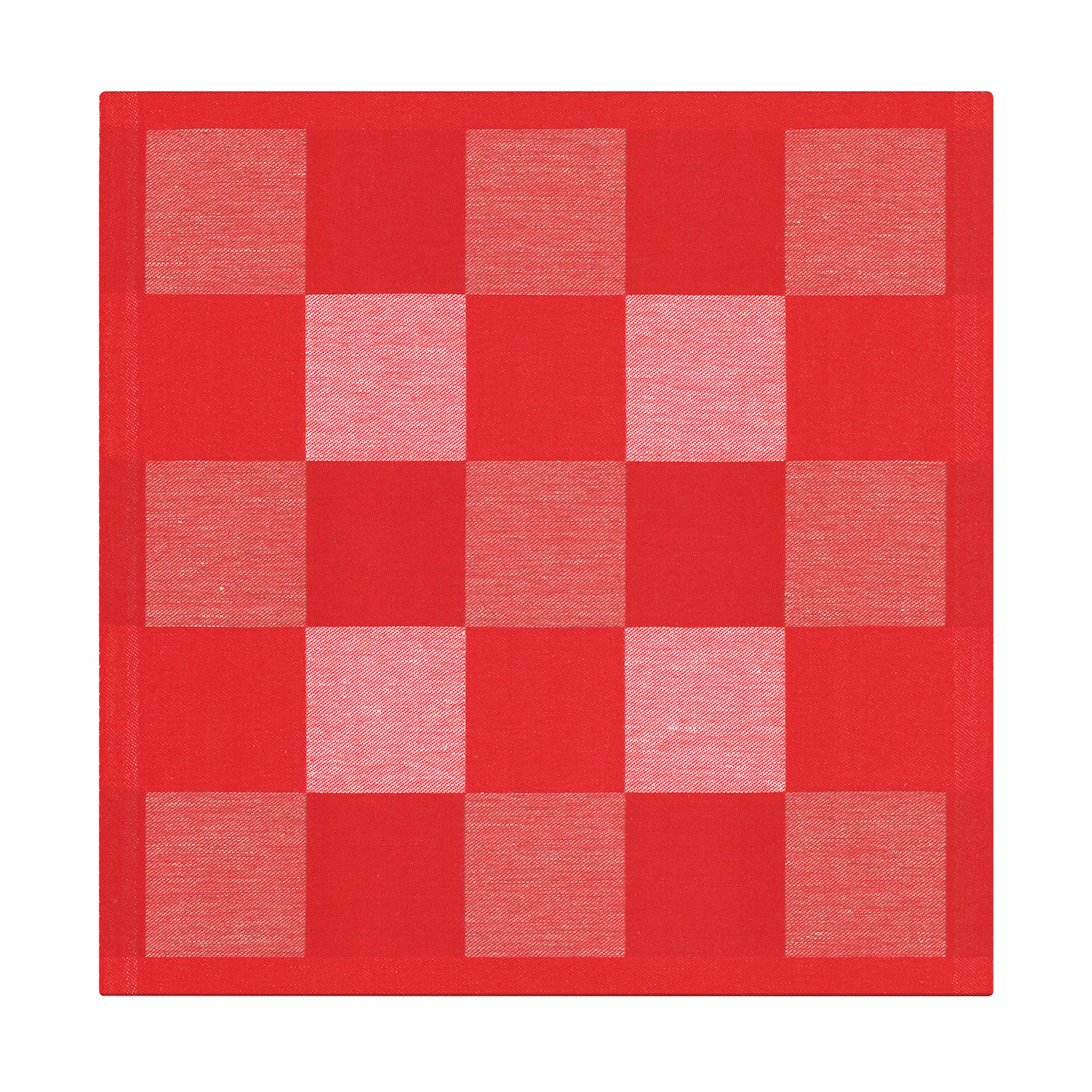 Servilleta Schack rojo, 35x35 cm Ekelund Linneväveri