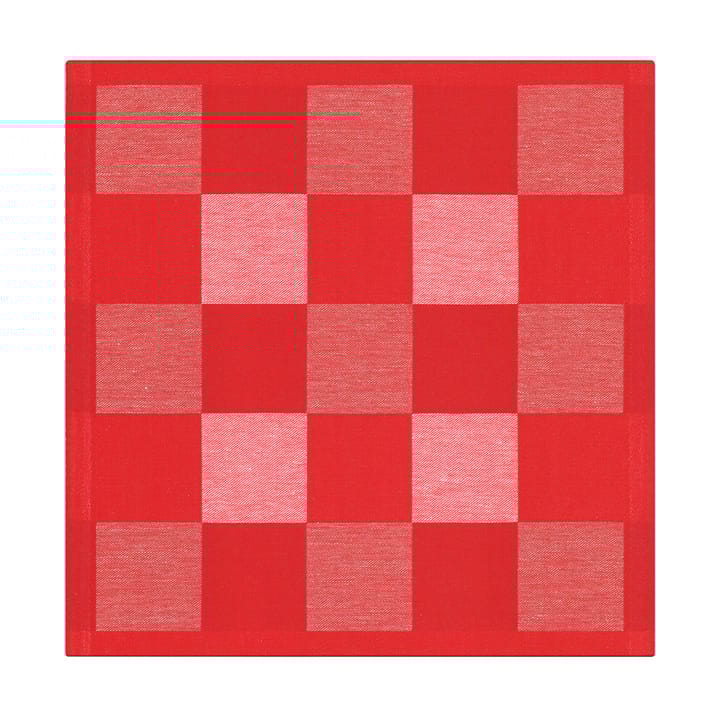 Servilleta Schack rojo - 35x35 cm - Ekelund Linneväveri