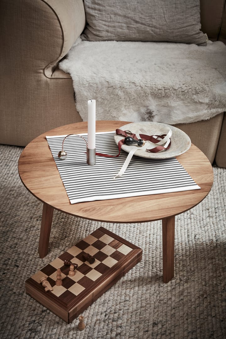 Servilleta Tvärs gris, 50x50 cm Ekelund Linneväveri