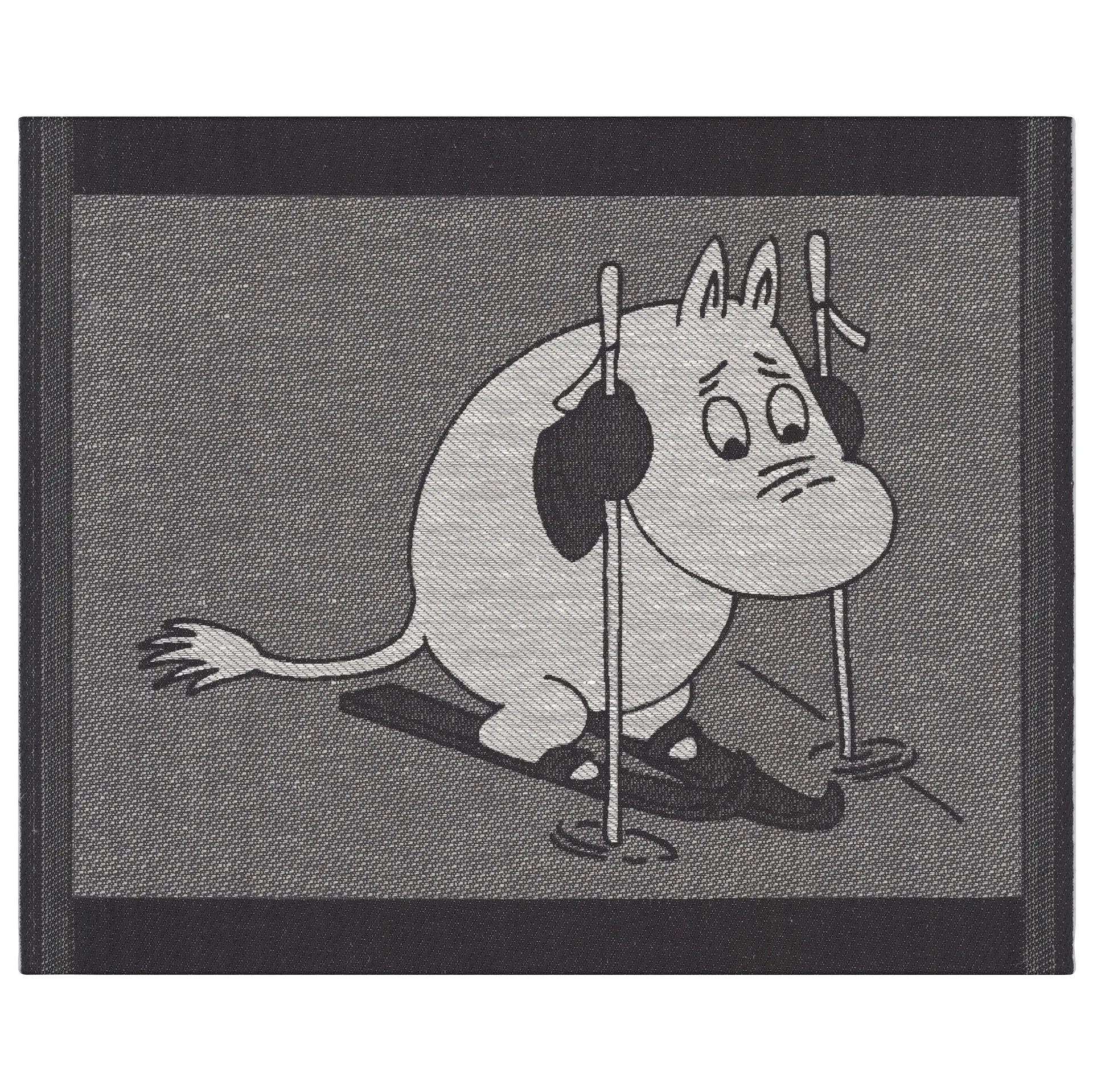 Toalla para platos Skiing 28x35 cm, negro Ekelund Linneväveri