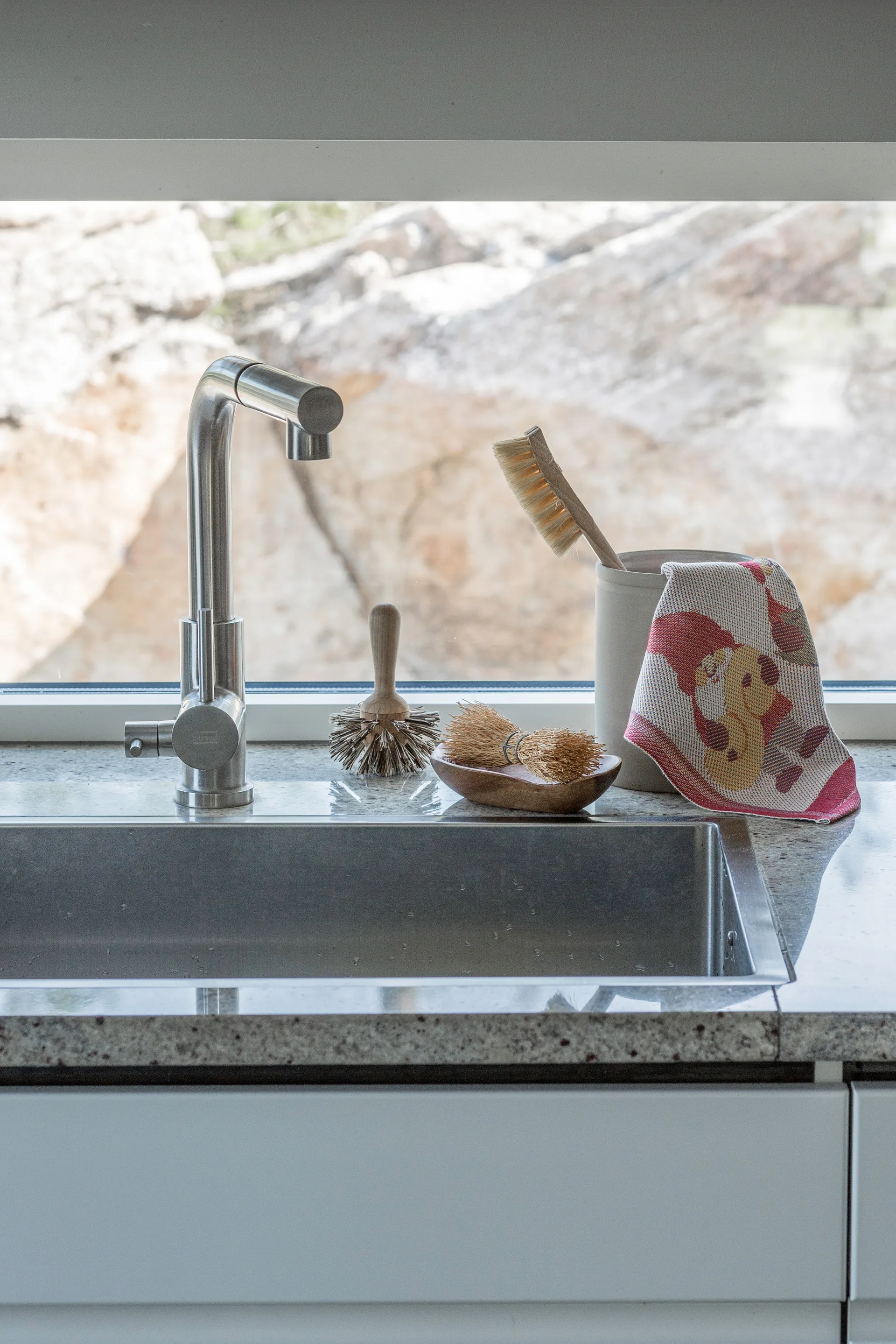 Trapo de cocina Tomtemys 35x25 cm, Rojo Ekelund Linneväveri