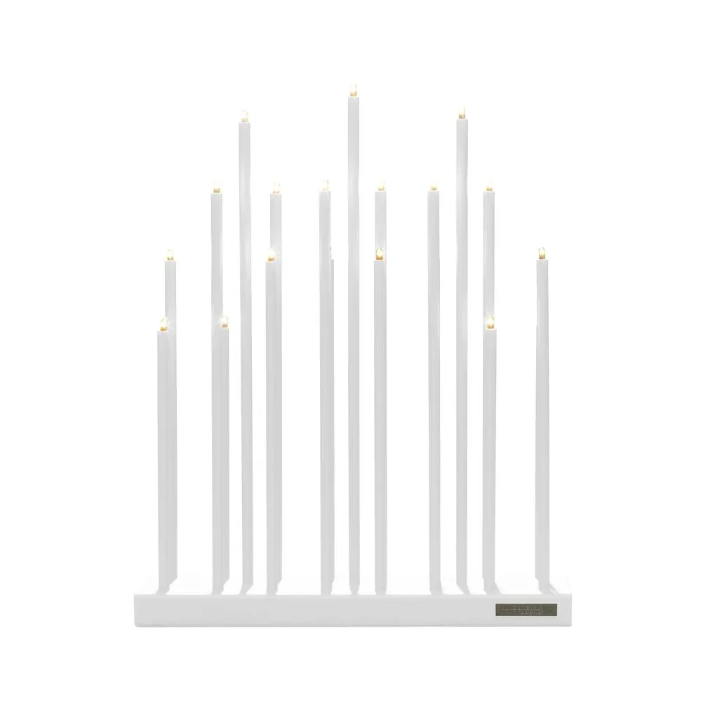 Candelabro eléctrico Elflugan, Blanco puro Elflugan