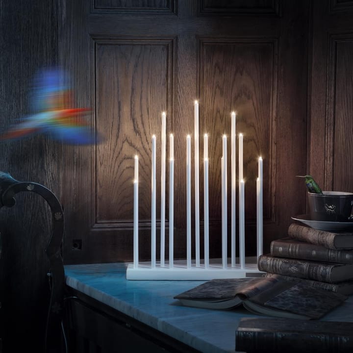 Candelabro eléctrico Elflugan, Blanco puro Elflugan