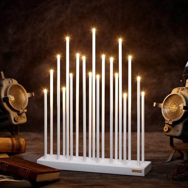 Candelabro eléctrico Elflugan Grande, Blanco puro Elflugan