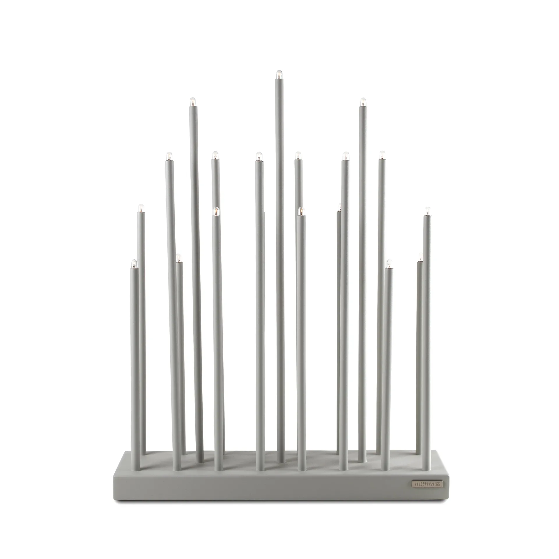 Candelabro eléctrico Elflugan Grande, Gris claro Elflugan