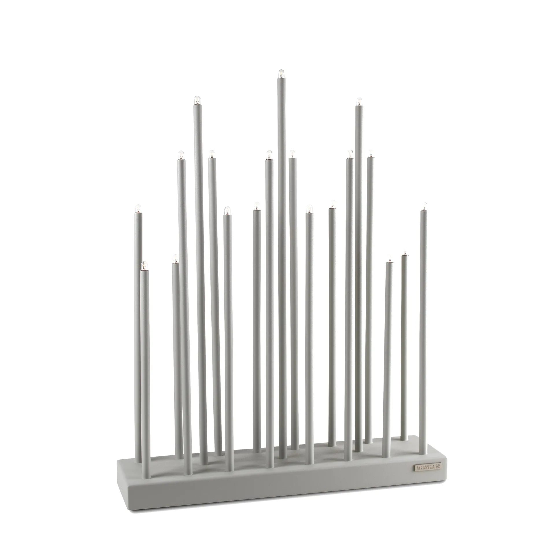 Candelabro eléctrico Elflugan Grande, Gris claro Elflugan