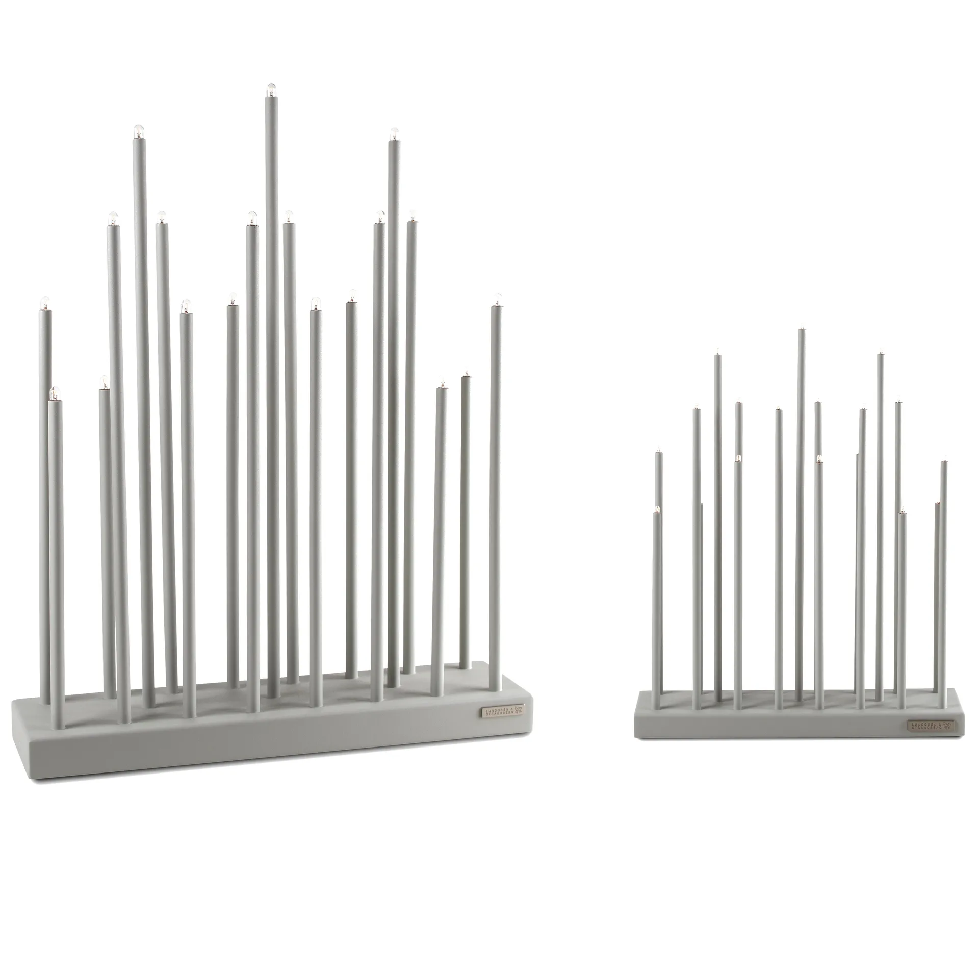 Candelabro eléctrico Elflugan Grande, Gris claro Elflugan