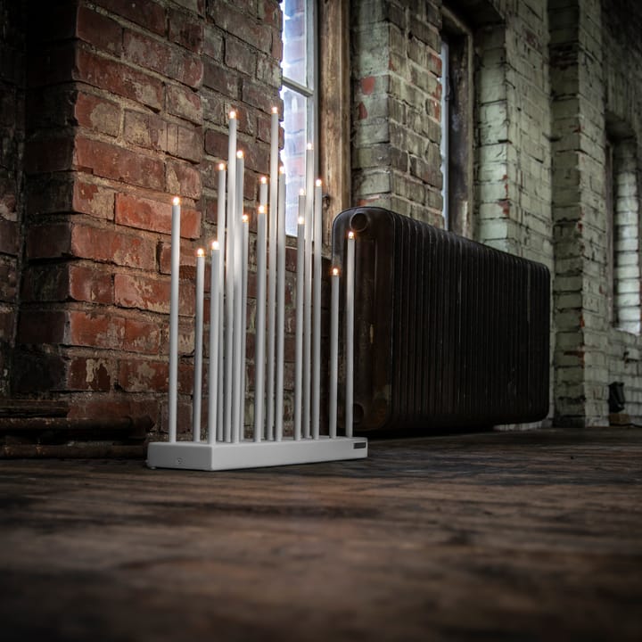 Candelabro eléctrico Elflugan Grande, Gris claro Elflugan