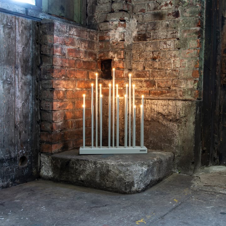 Candelabro eléctrico Elflugan Grande, Gris claro Elflugan
