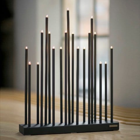 Candelabro eléctrico Elflugan Grande, Gris Elflugan