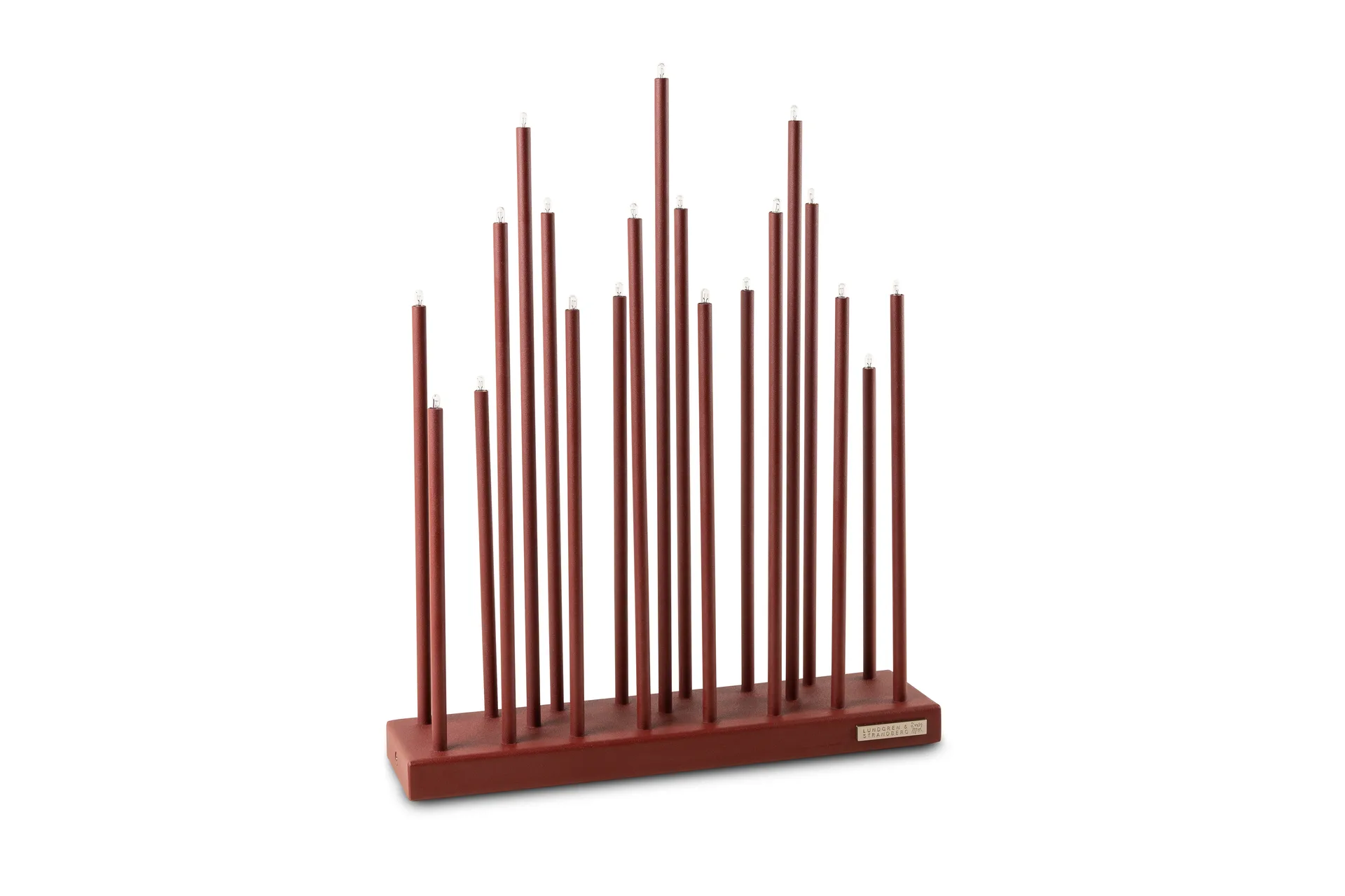 Candelabro eléctrico Elflugan Grande, Rojo óxido Elflugan