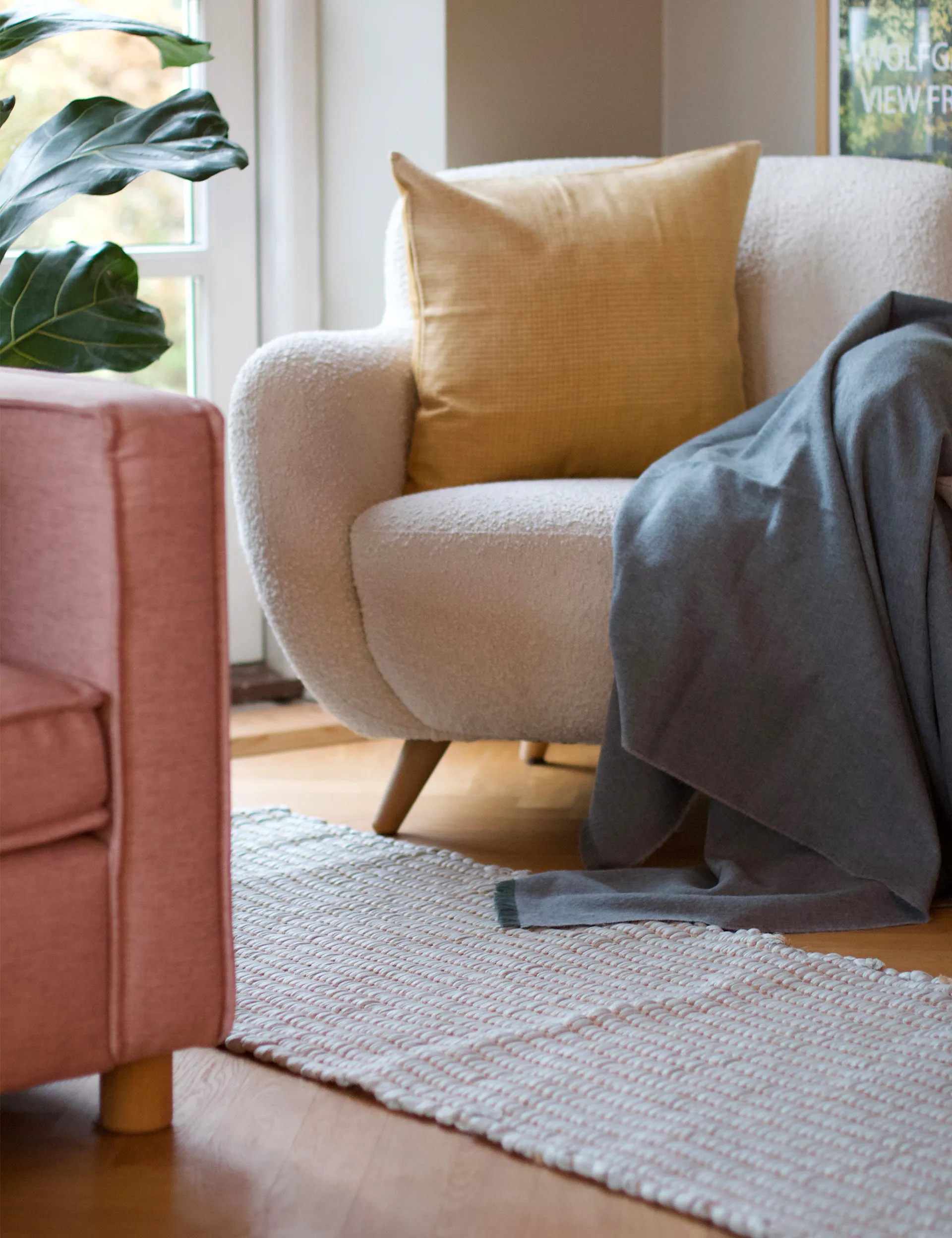 Alfombra Walnut 60x150 cm, Ivory Elvang Denmark