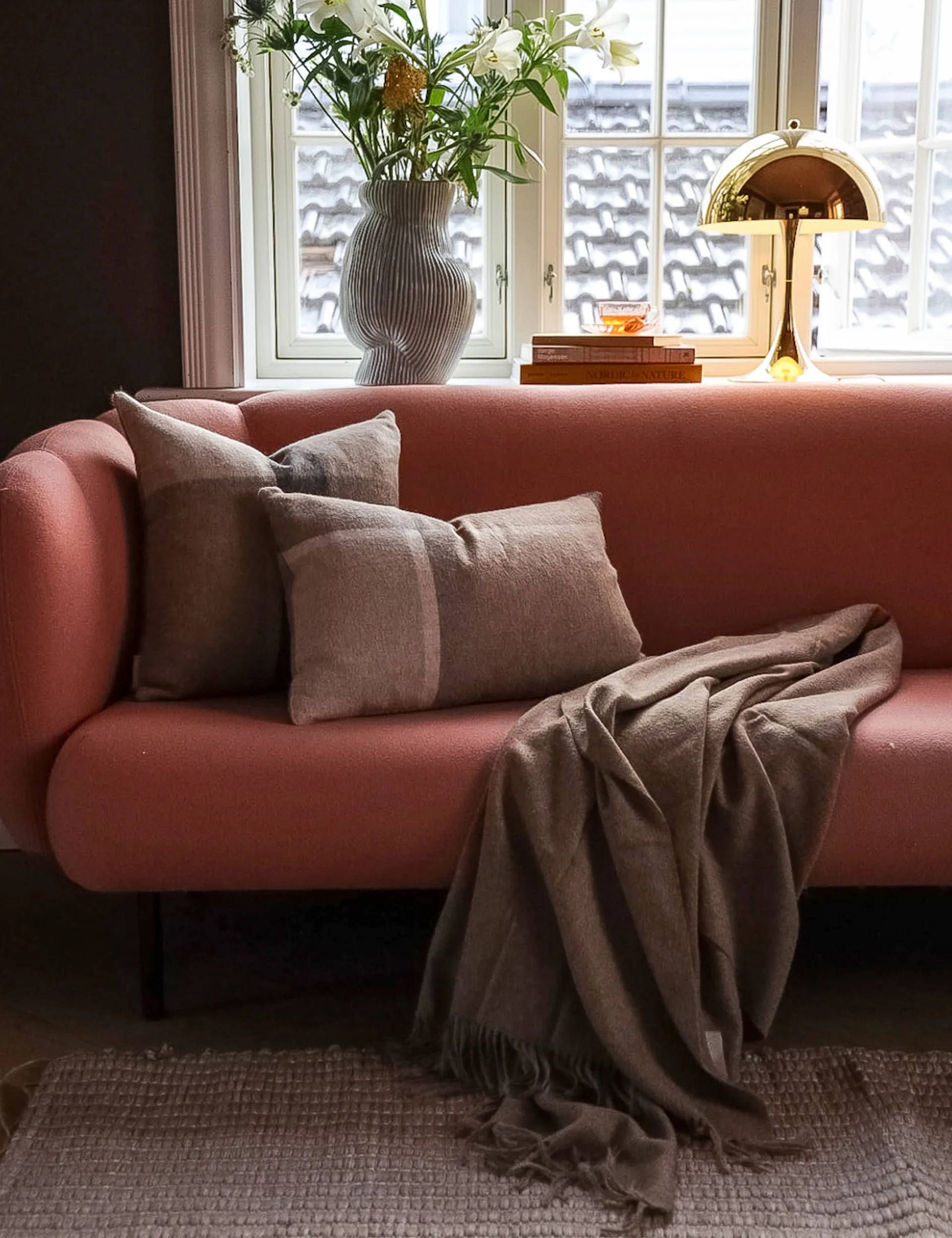 Funda de cojín Manhattan 40x60 cm, Beige Elvang Denmark