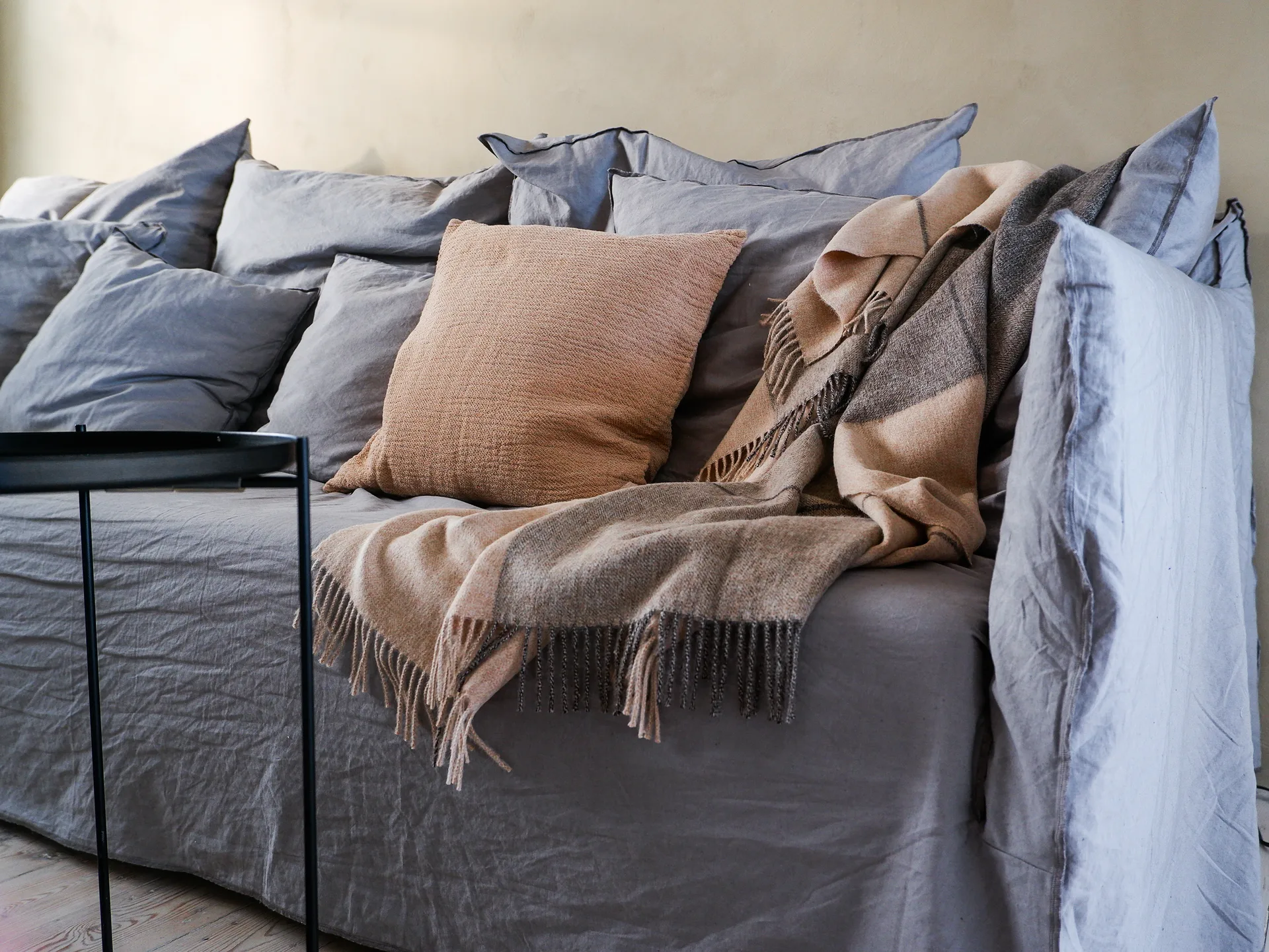 Funda de cojín Thyme 50x50 cm, beige Elvang Denmark