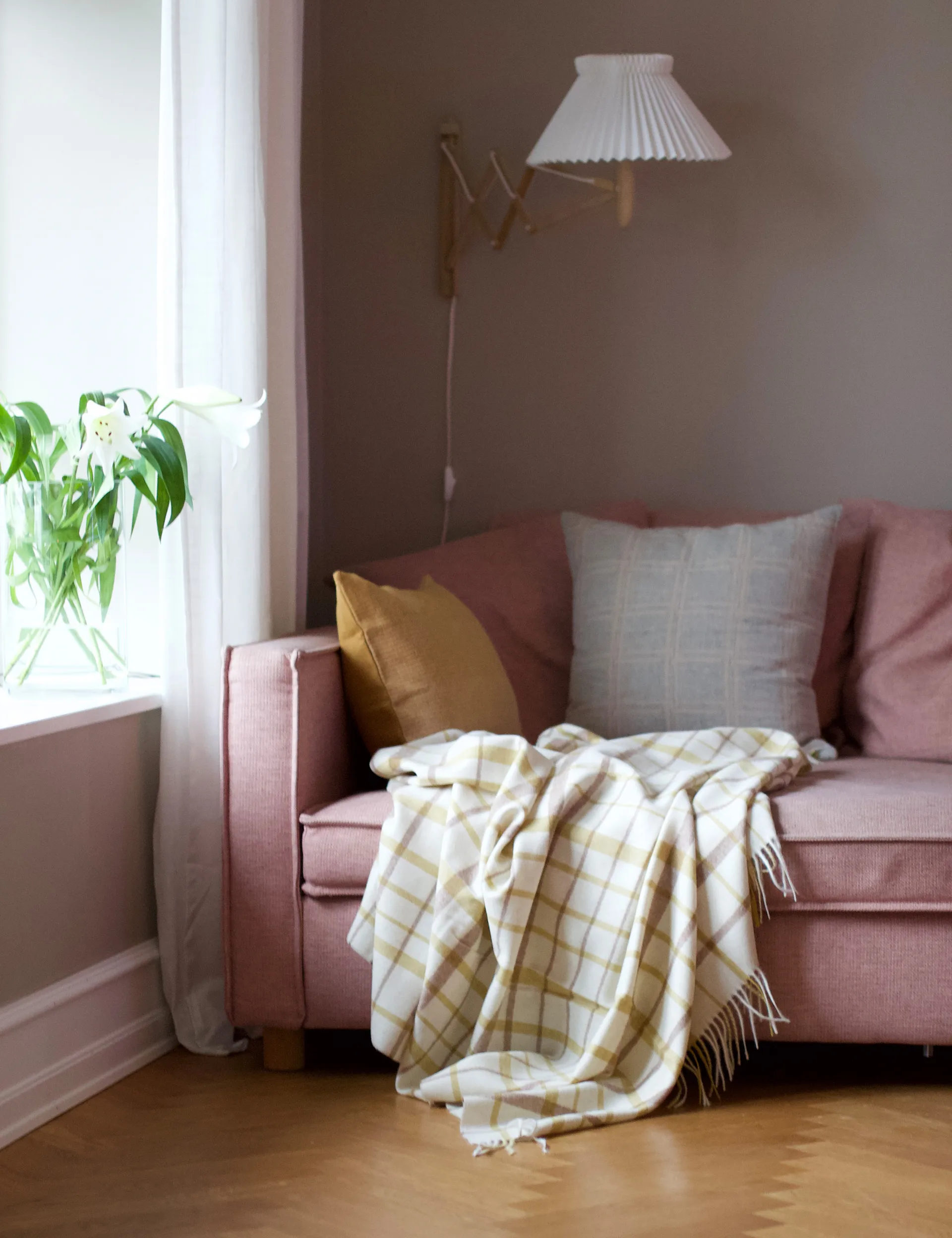 Manta Tweed 130x200 cm, Light yellow Elvang Denmark