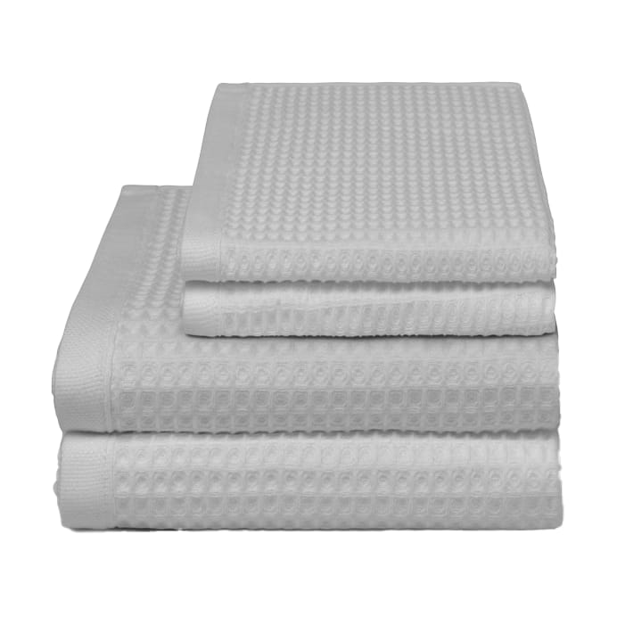 Toalla de manos Waffle 50x70 cm - Light grey - Elvang Denmark