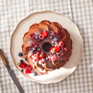 Fuente para servir Emile Henry Madeleine - Cream, redondo - Emile Henry