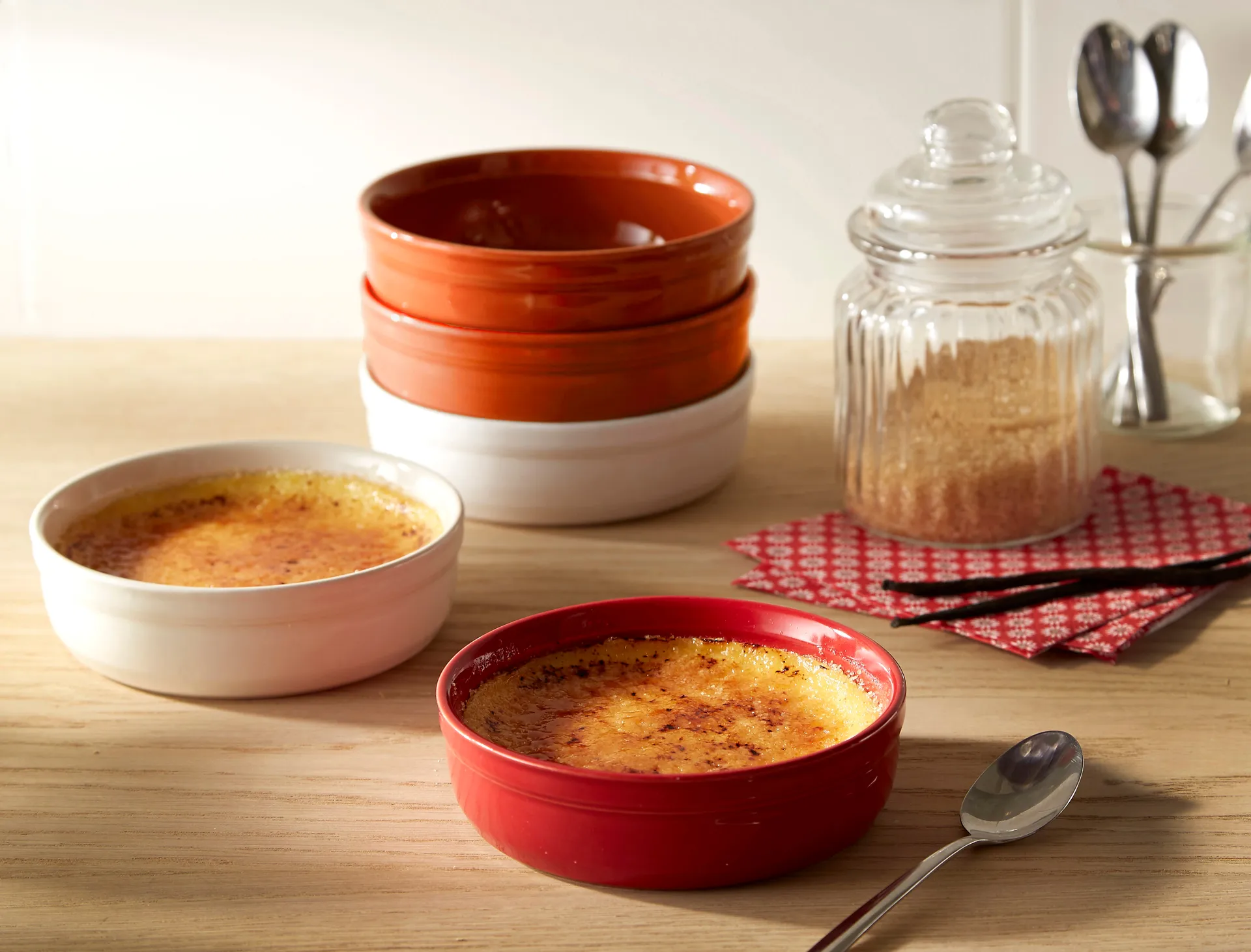 Molde Creme Brulee, 2-pack, Rojo Emile Henry