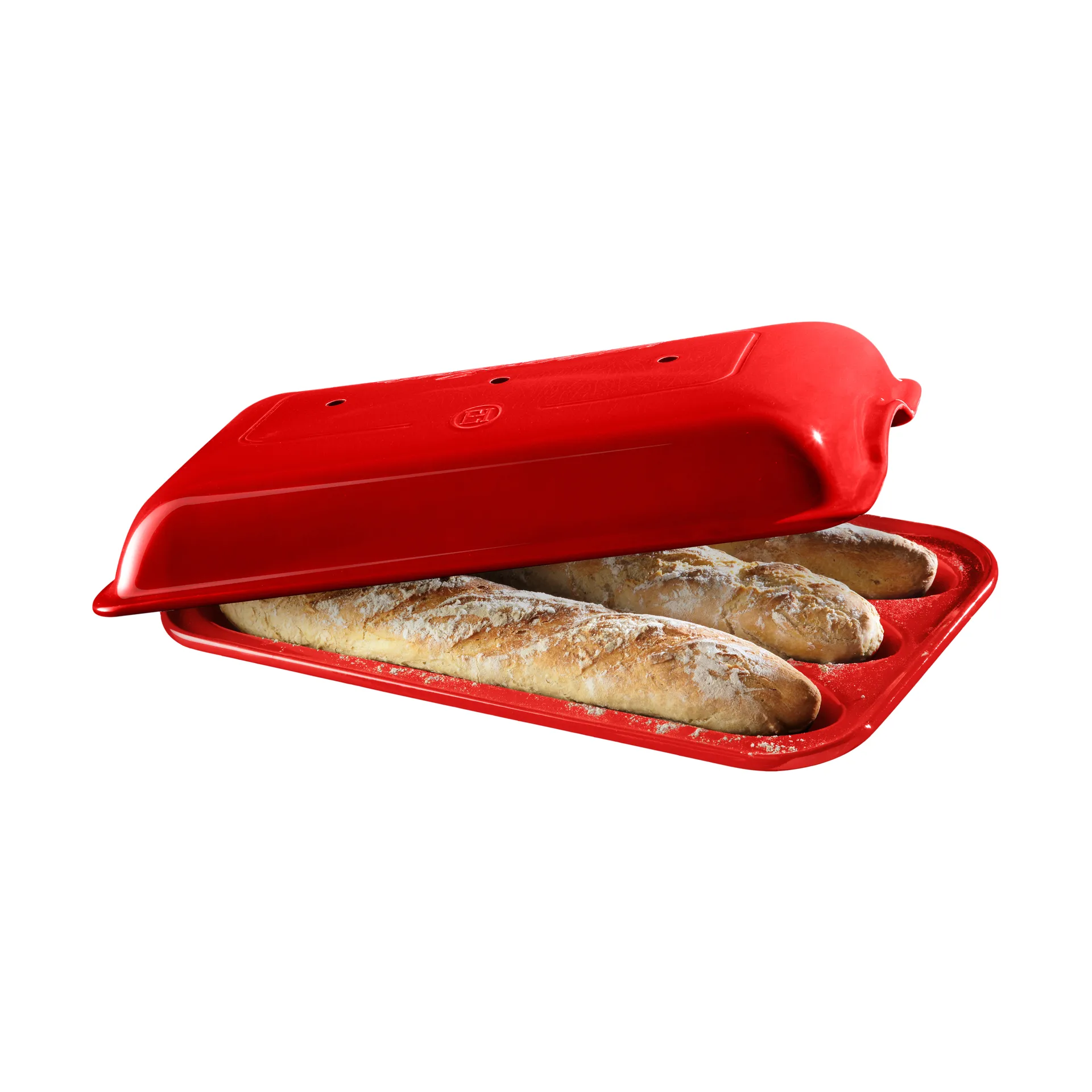 Molde para baguette Emile Henry, Rojo Emile Henry
