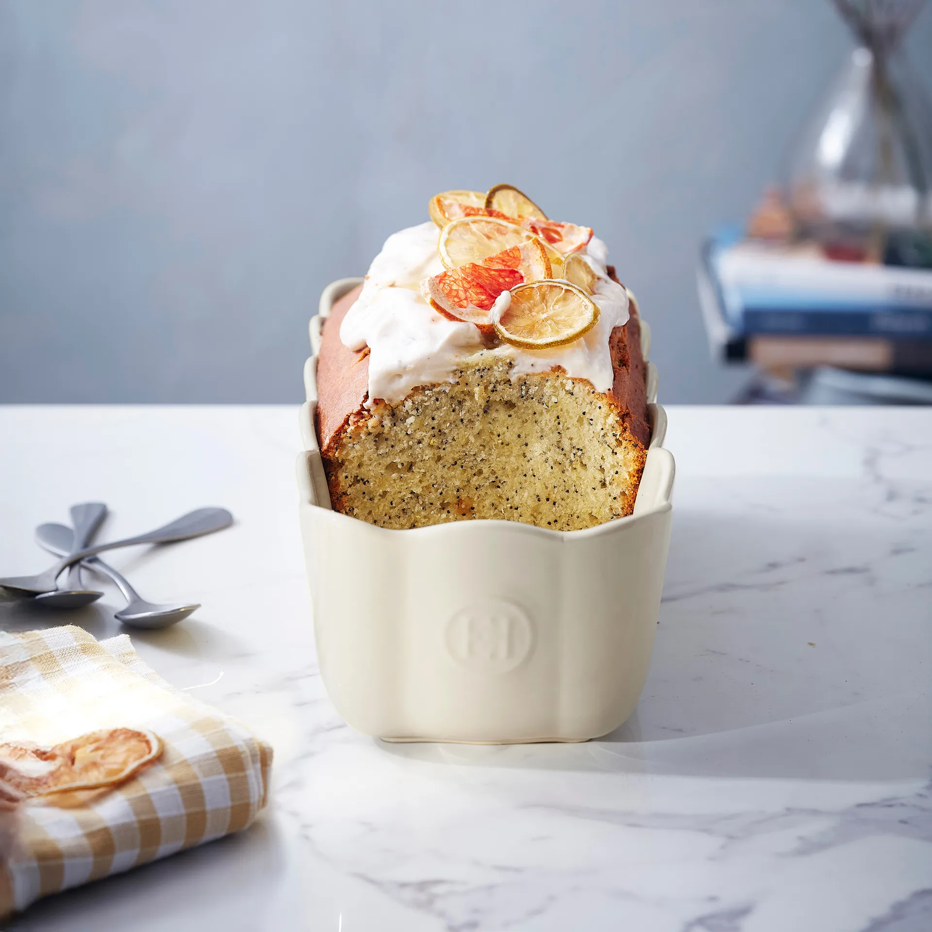 Molde para pan Emile Henry Madeleine, Cream Emile Henry